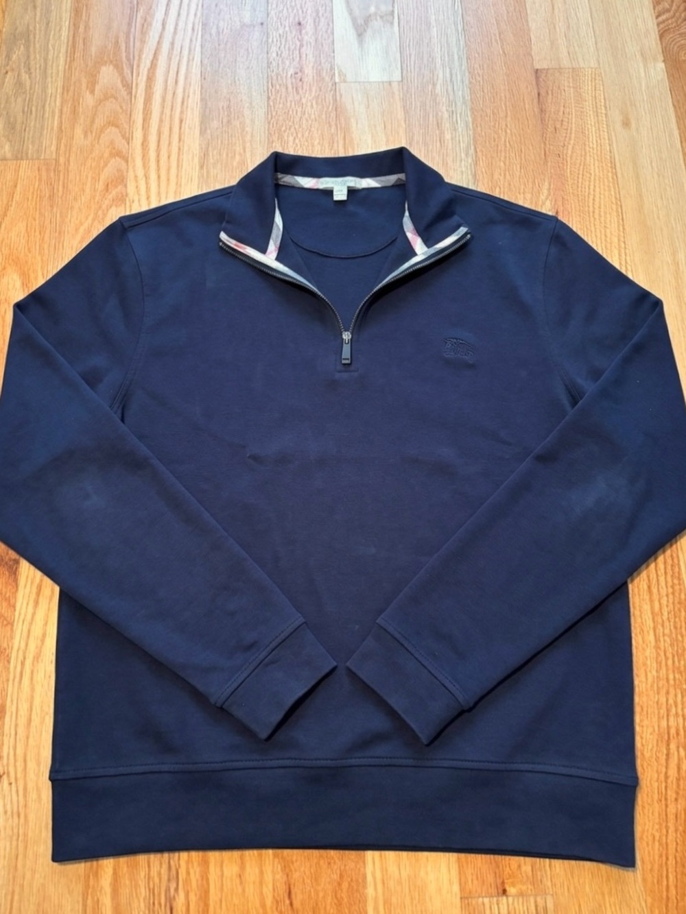 Burberry Navy Quarter Zip